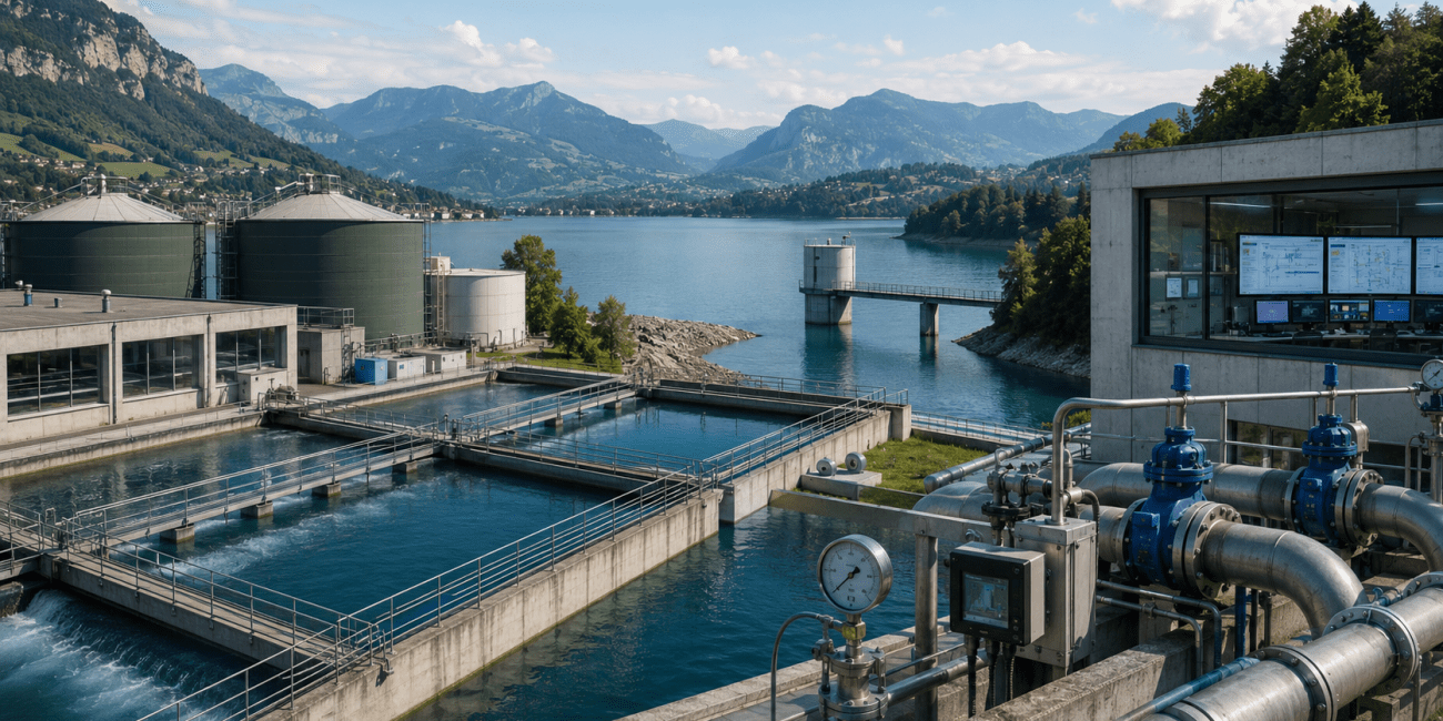 Reservoir water treatment plant